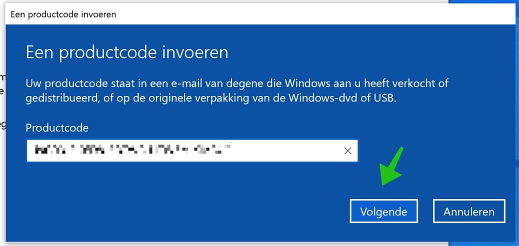 code d'activation Windows 10