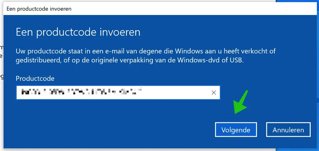 activatiecode windows 10