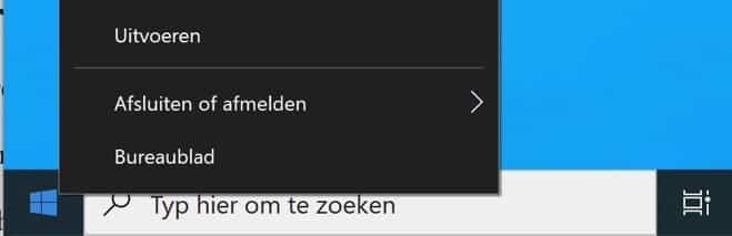 windows 10 uitvoeren