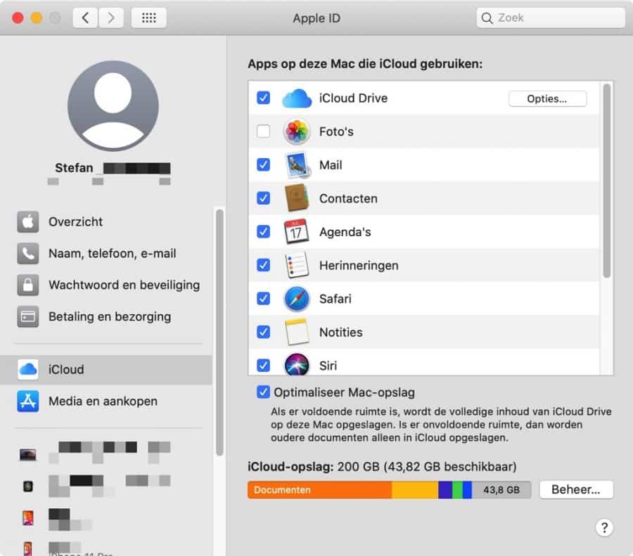 apple id overzicht