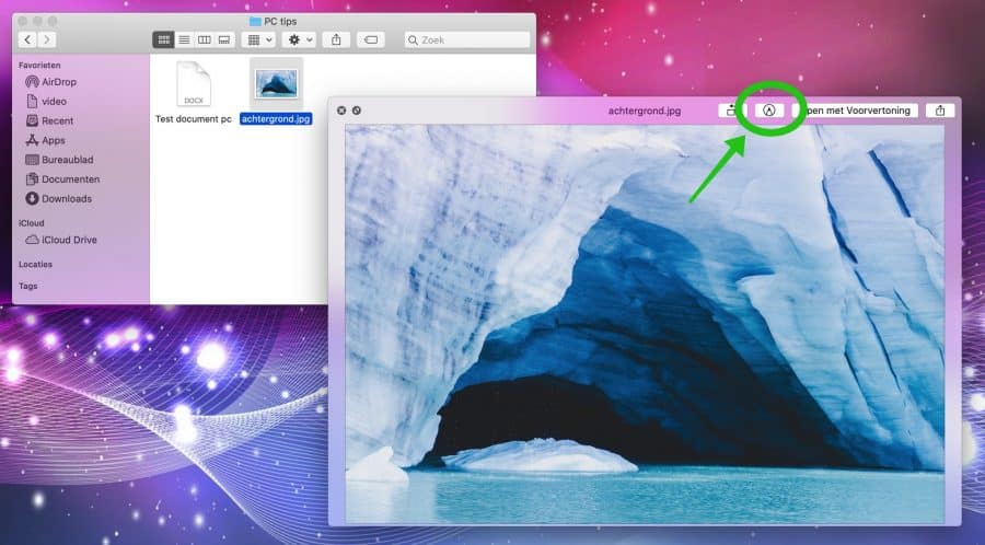 highlight files quickly mac