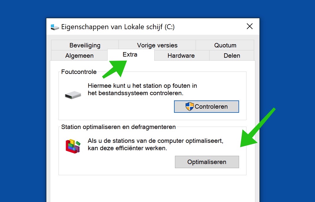 harde schijf optimaliseren