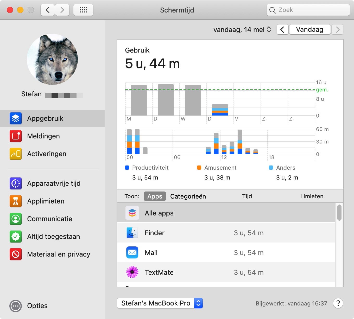 screen time use mac