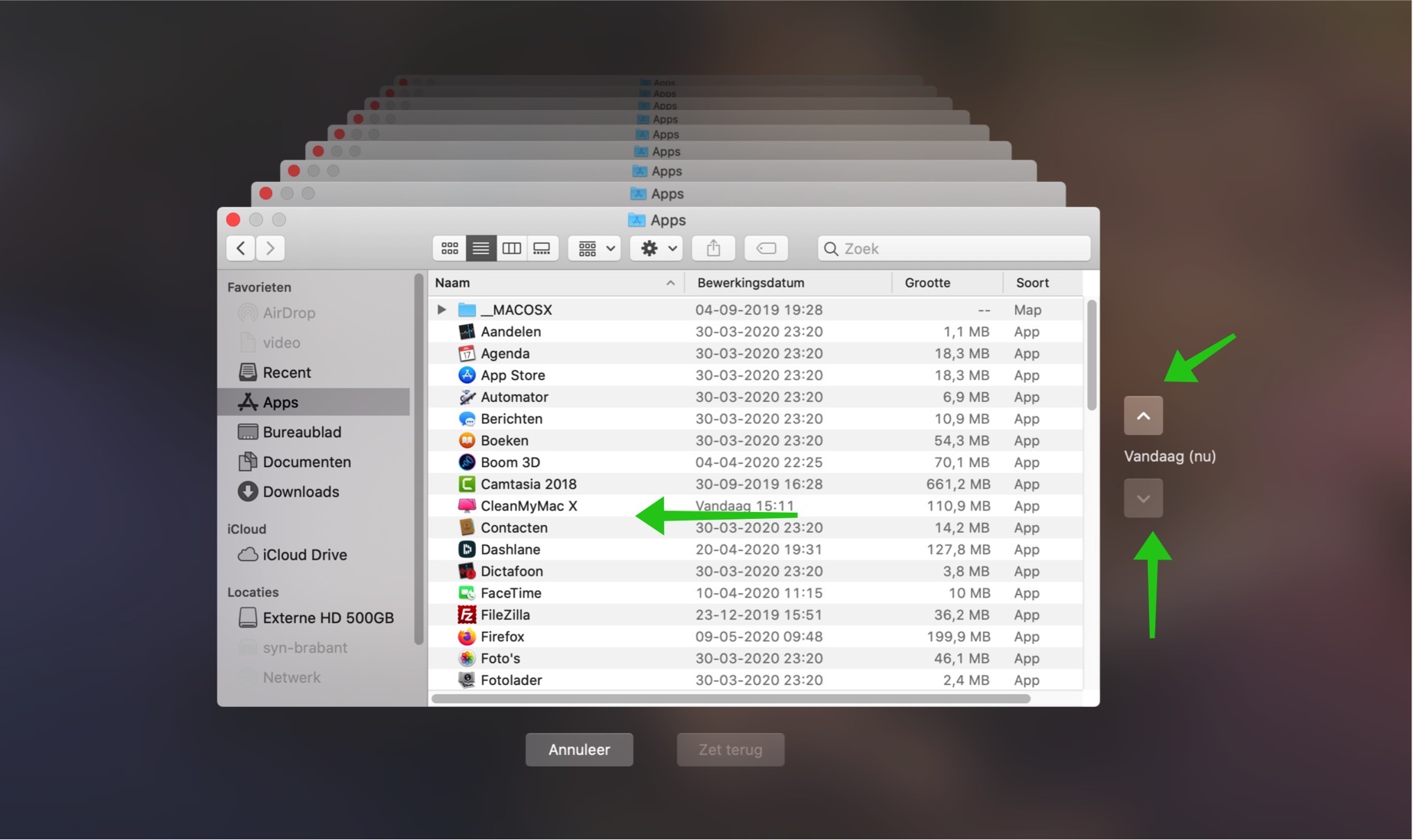 Aanpassing Susteen Ondergedompeld Time Machine instellen in Mac OS, Dit is hoe Time Machine werkt - PC Tips