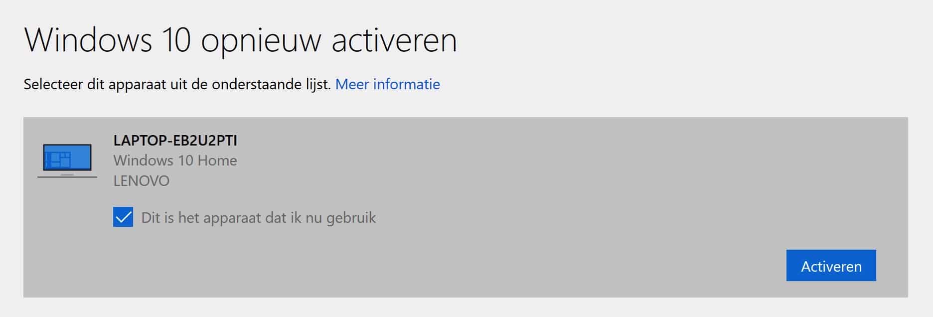 windows 10 opnieuw activeren