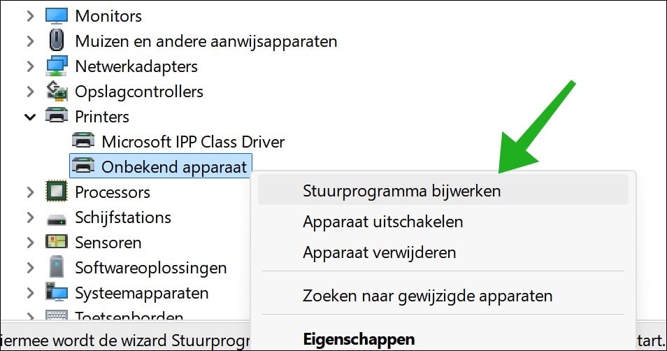 Stuurprogramma bijwerken