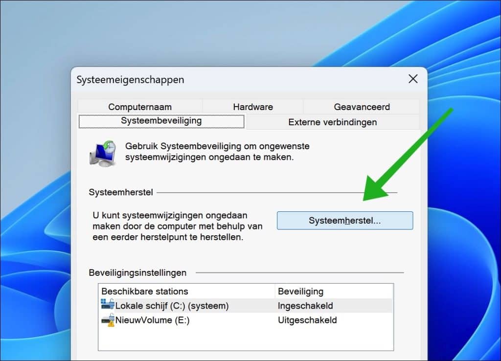 Systeemherstel
