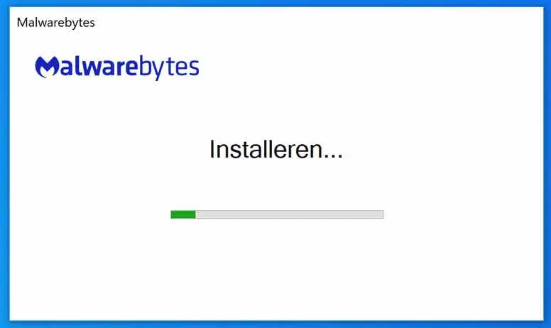 malwarebytes bezig met installeren