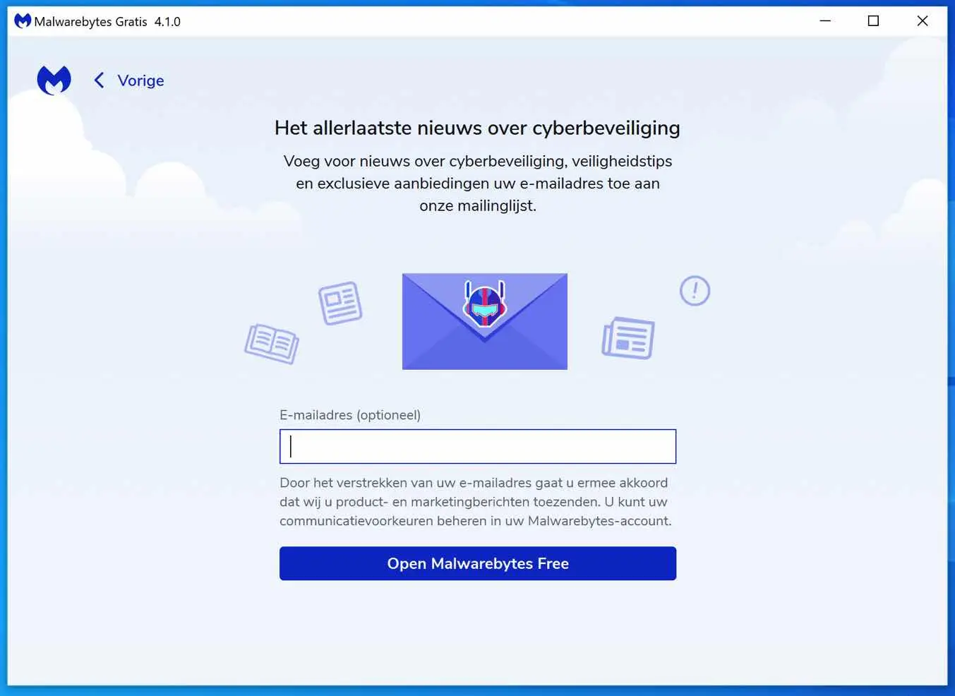 malwarebytes free openen