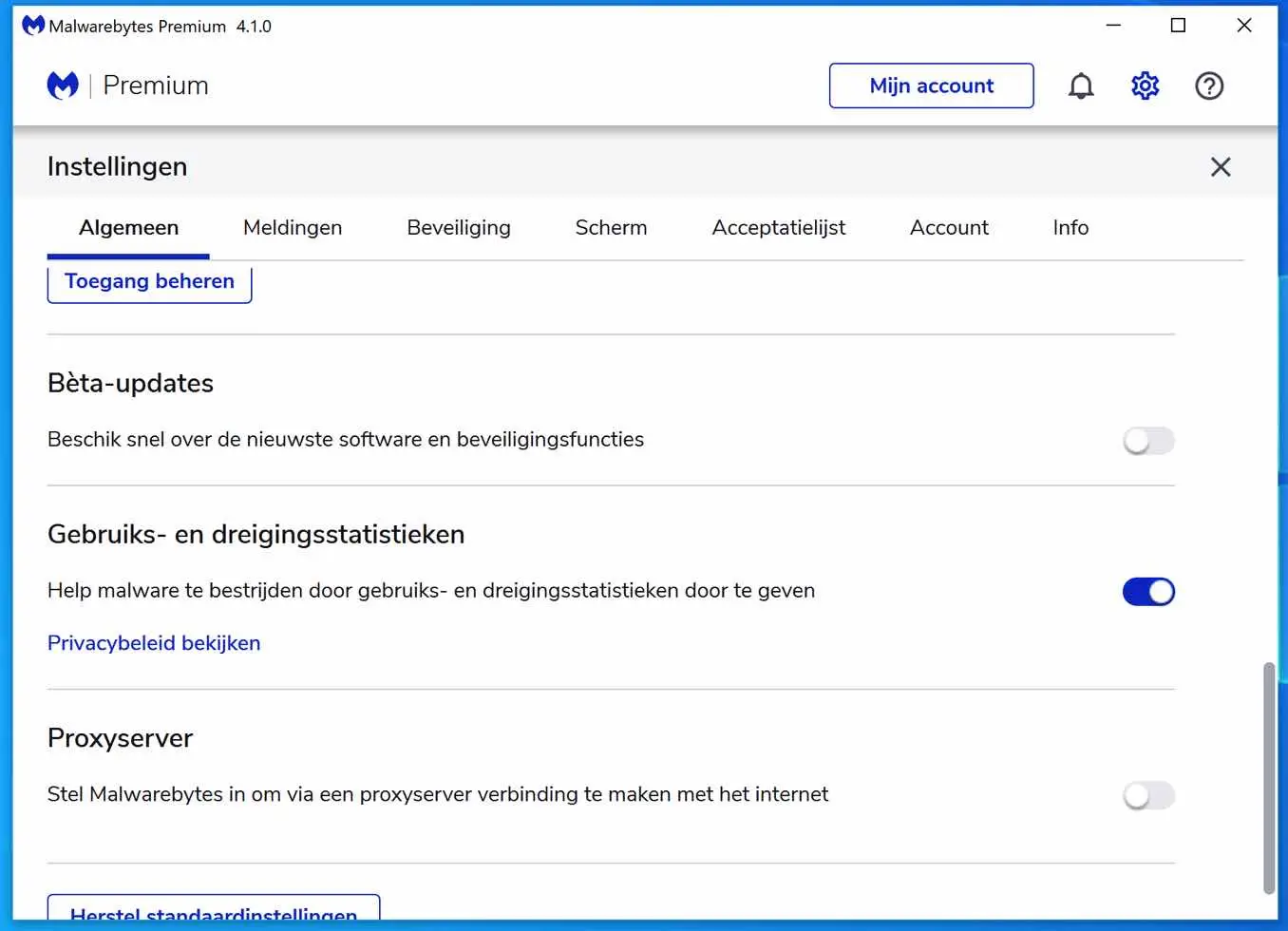malwarebytes gebruiks en dreigingsstatistieken