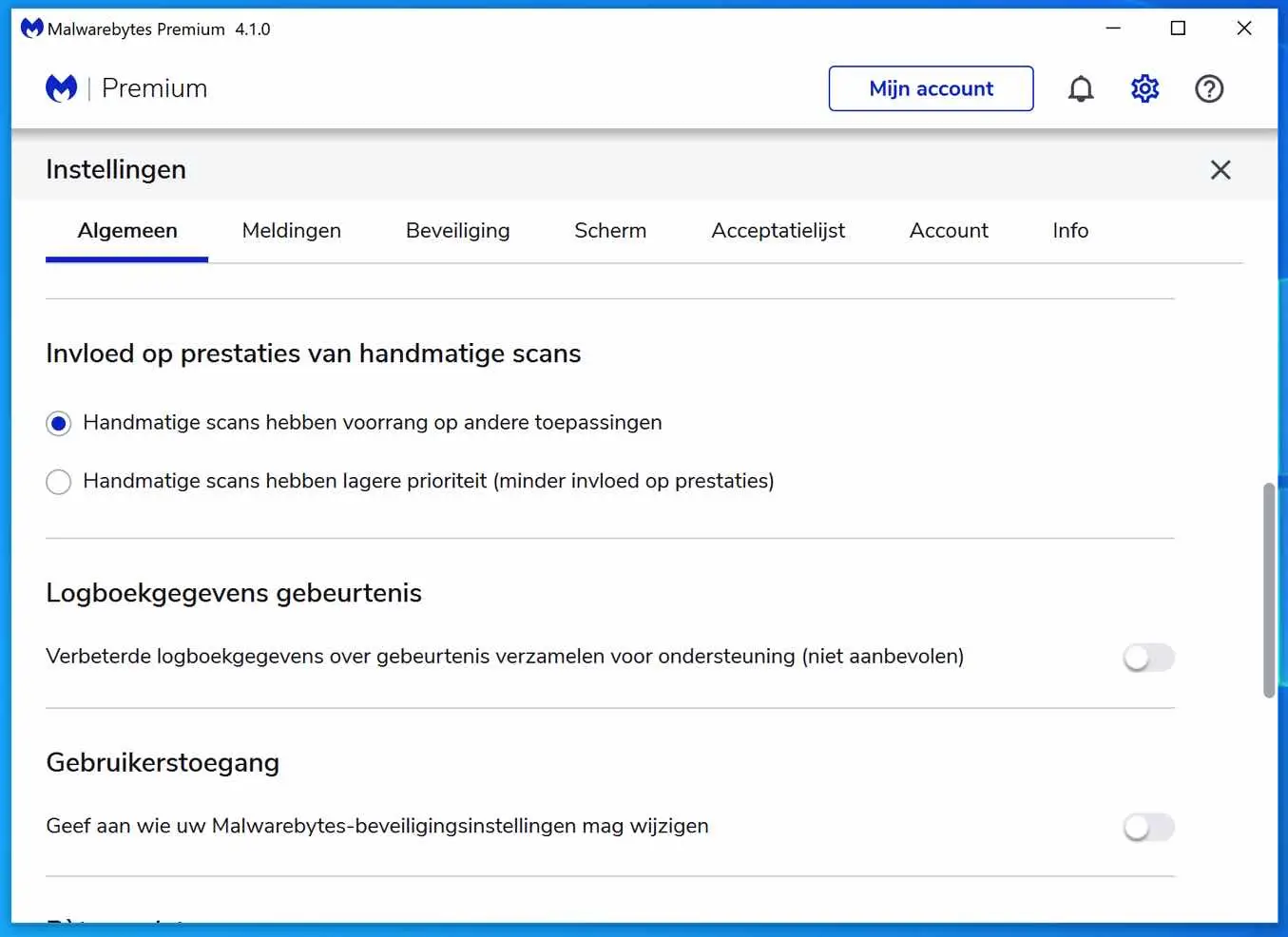 malwarebytes logboekgegevens