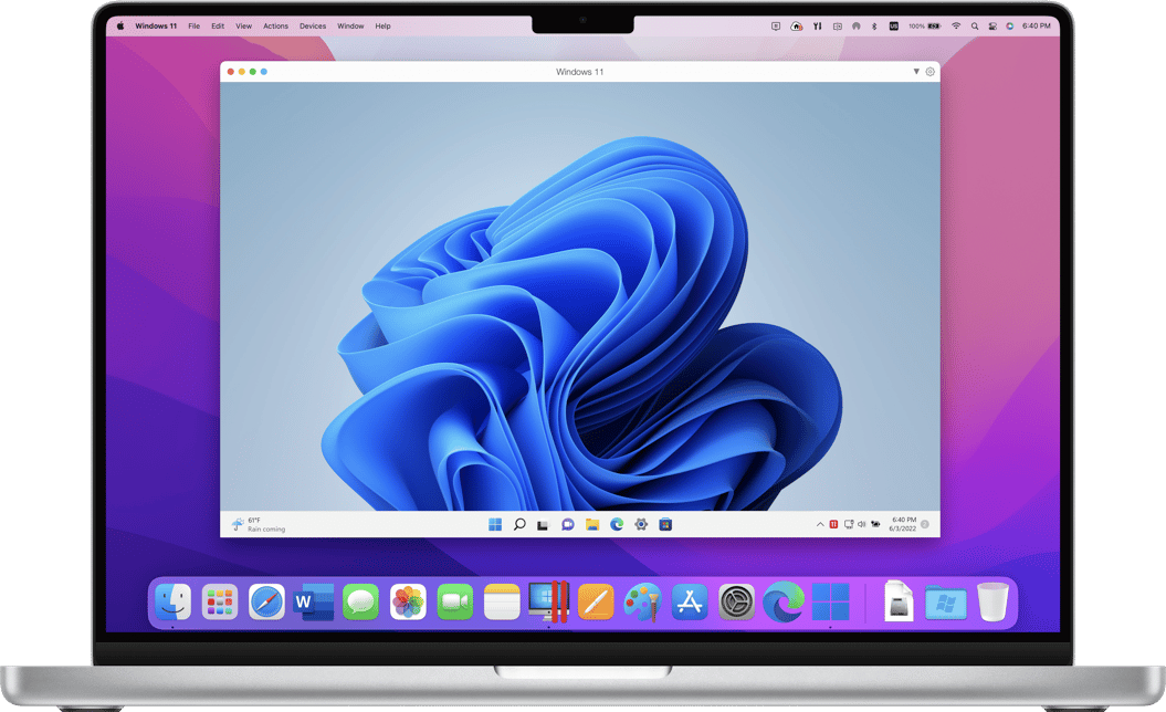 Bureau Parallels pour Mac