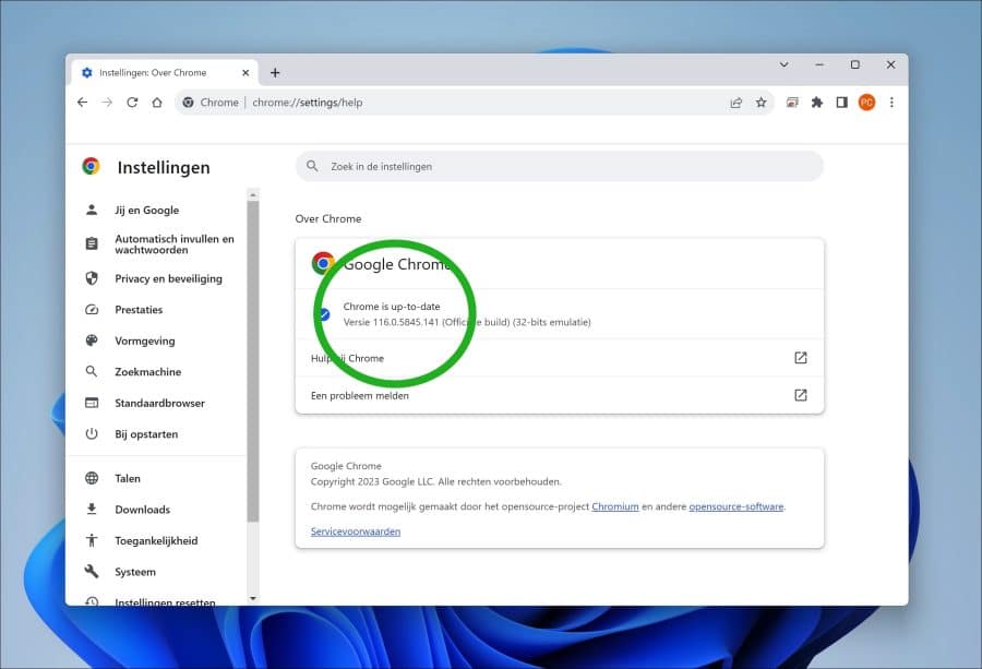 Welke Google Chrome versie heb ik