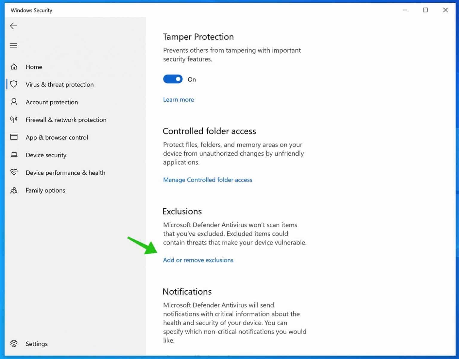How to Exclude file or folder from Windows Defender scan PCTips.info