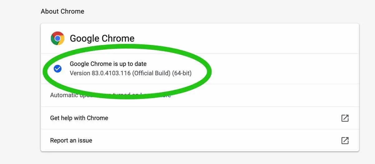 google chrome voor mac versie nummer