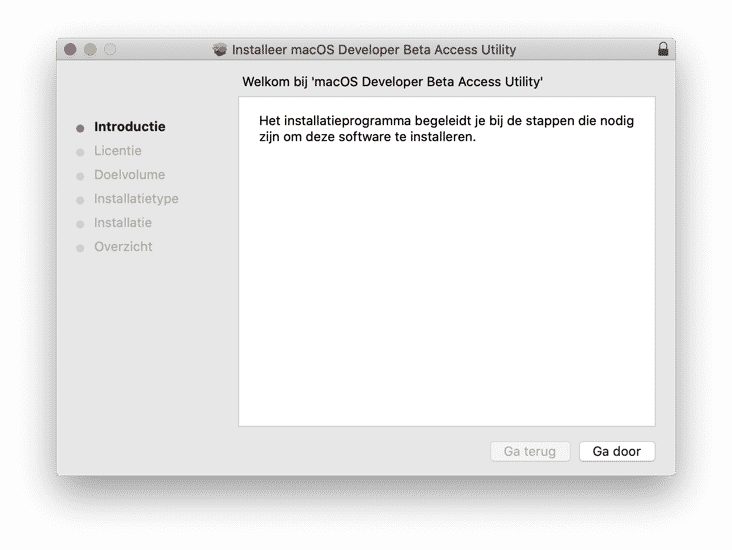 macos developer beta access utility