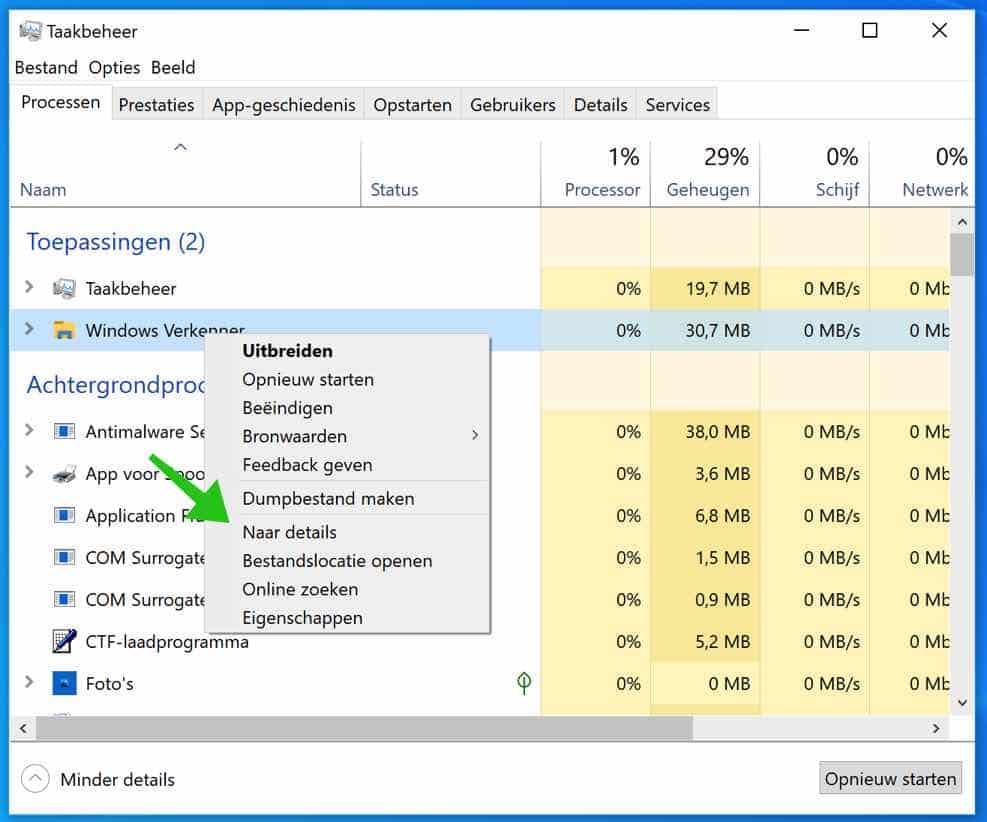 zu den Details der Aufgabenverwaltung