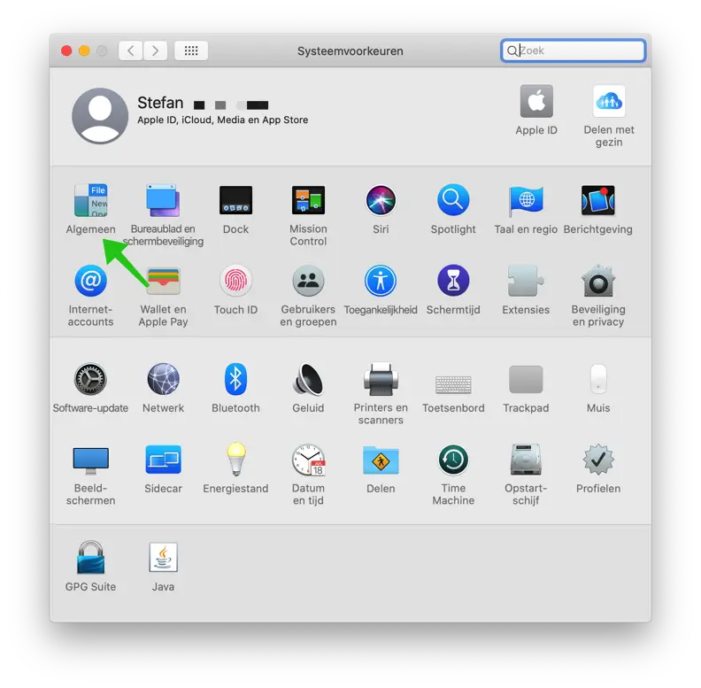 systeem instellingen mac