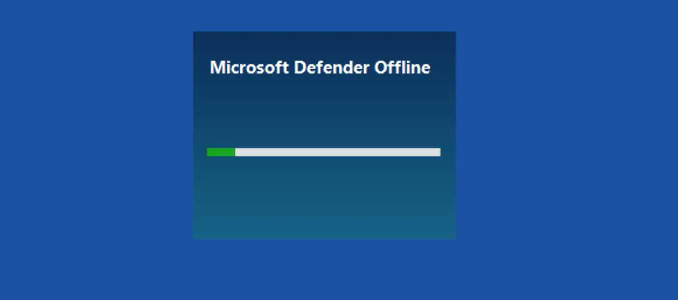 windows antivirus offline scan