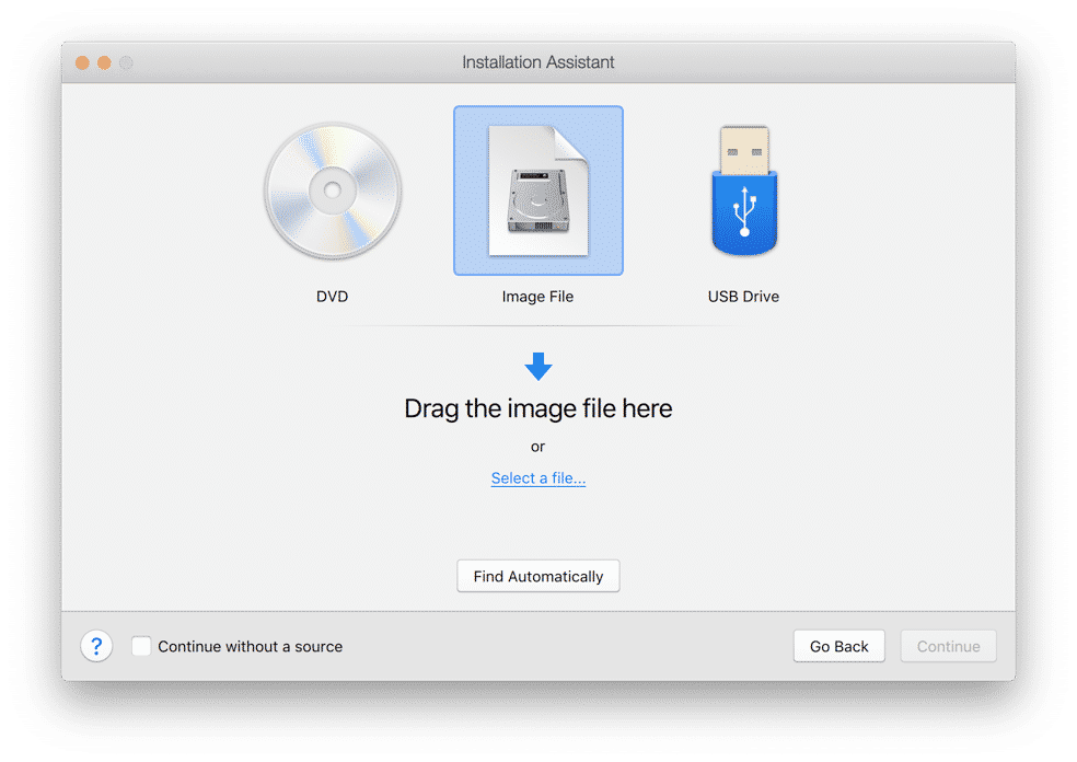 Windows 安装 DVD USB 或映像文件