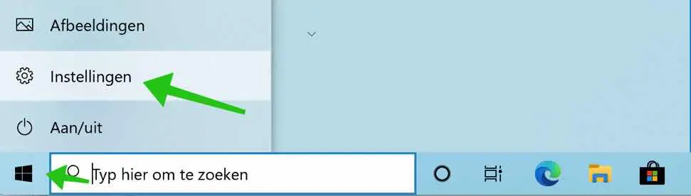 windows start menu