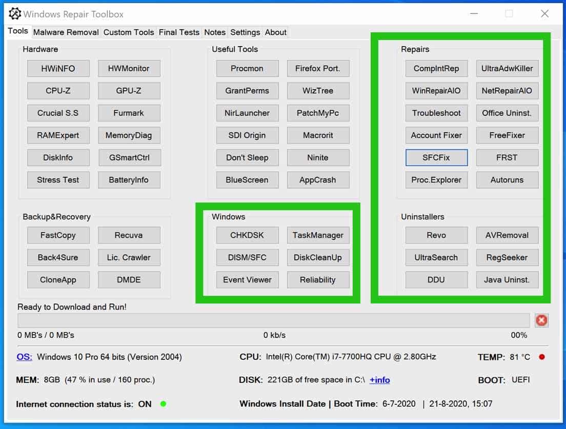 Windows Repair Toolbox