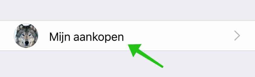 appstore mijn aankopen