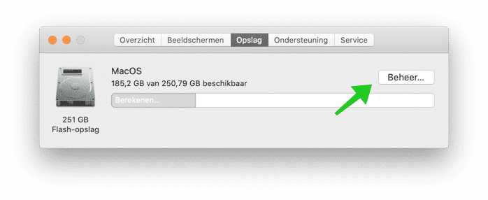 mac beheer opslag