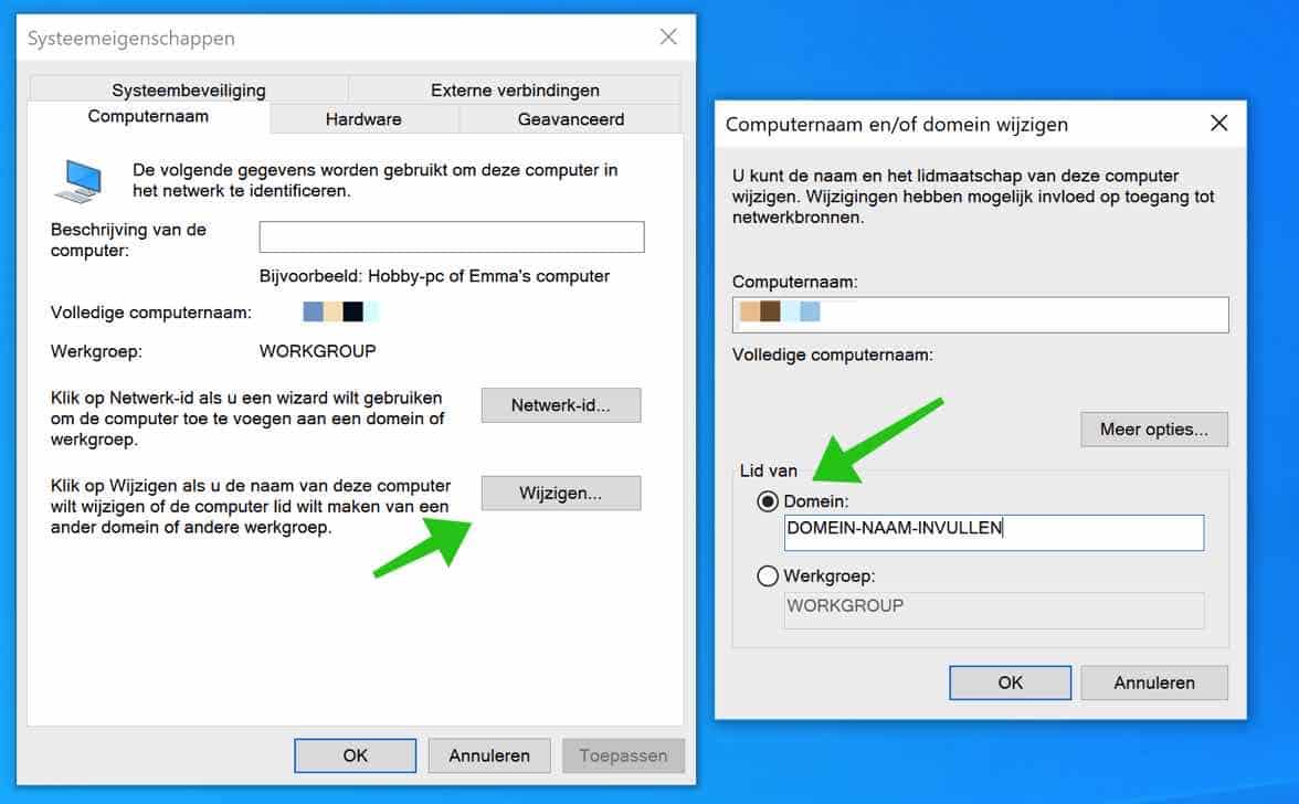 agregar computadora con Windows 10 al dominio