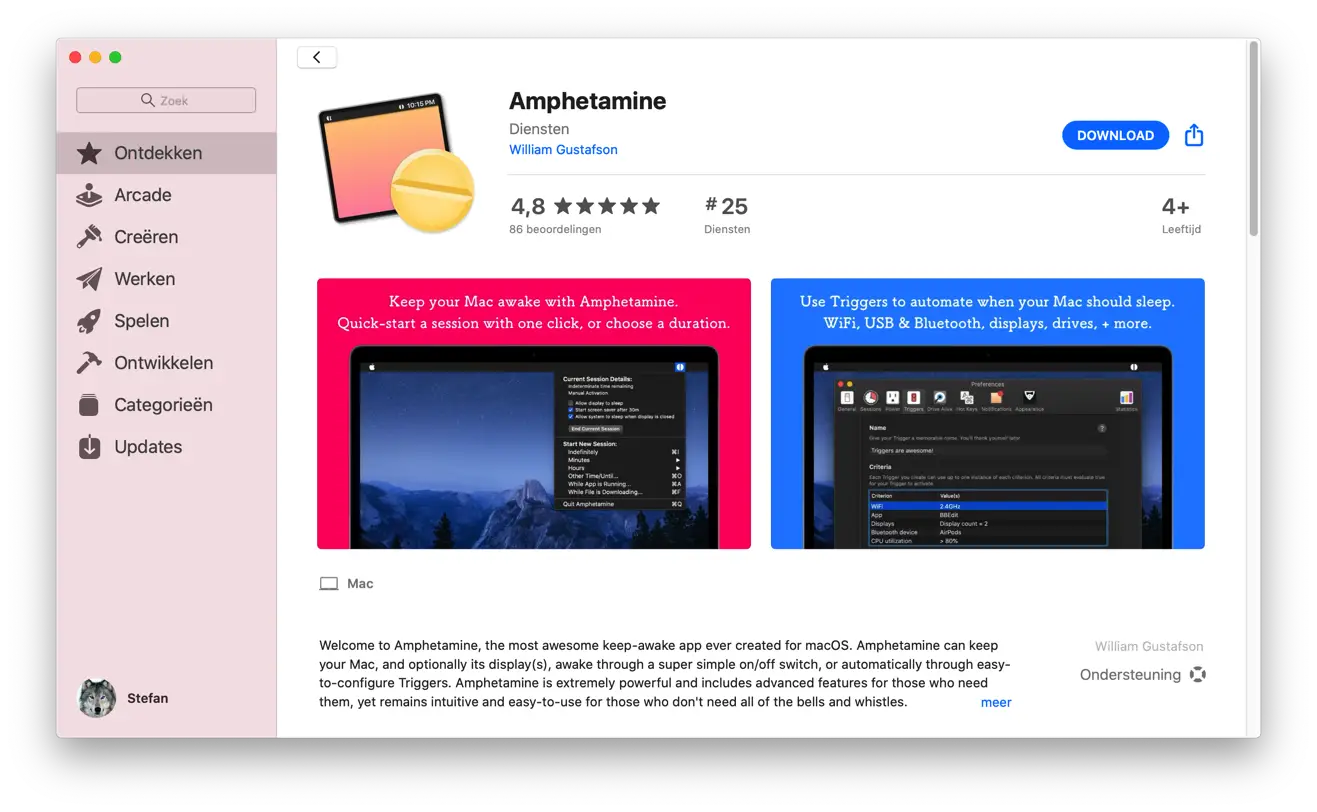 Amphetamine voor Mac