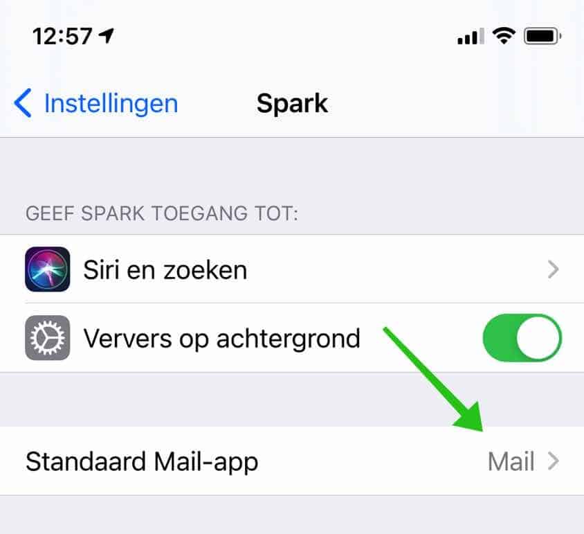 standaard mail app wijzigen iphone ipad