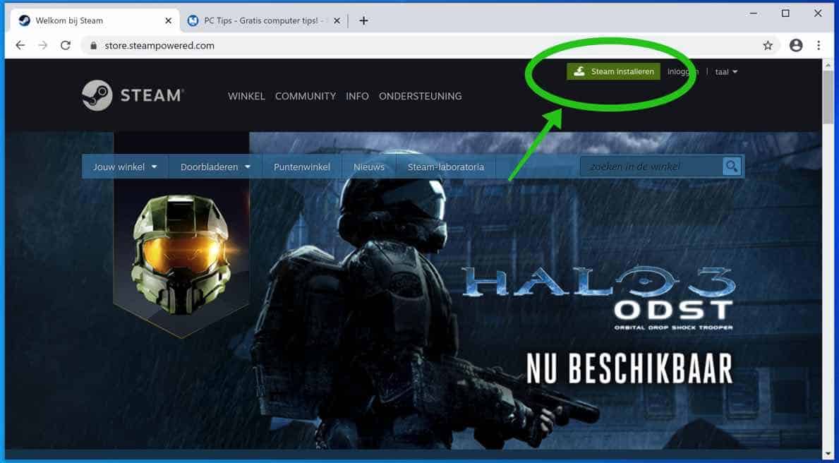 steam opnieuw installeren