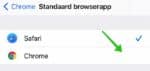 wijzig browser ipad iphone