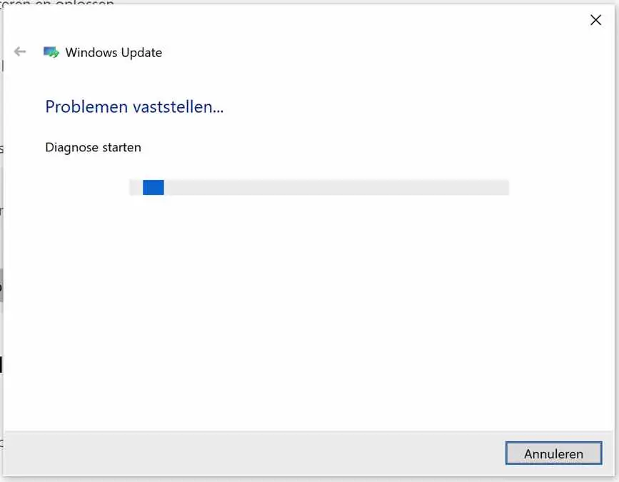 windows update probleemoplosser diagnose