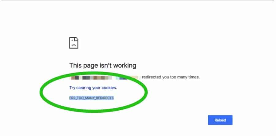 Foutmelding: ERR_TOO_MANY_REDIRECTS in de browser (Oplossing)