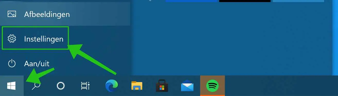 windows start knop