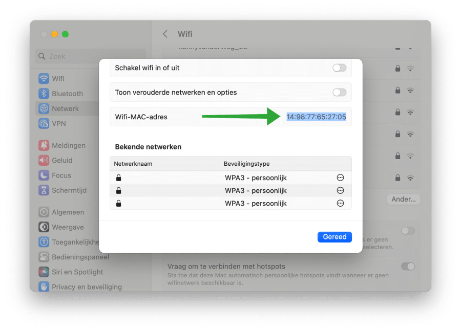 What is the Mac address of my Mac, MacBook or iMac