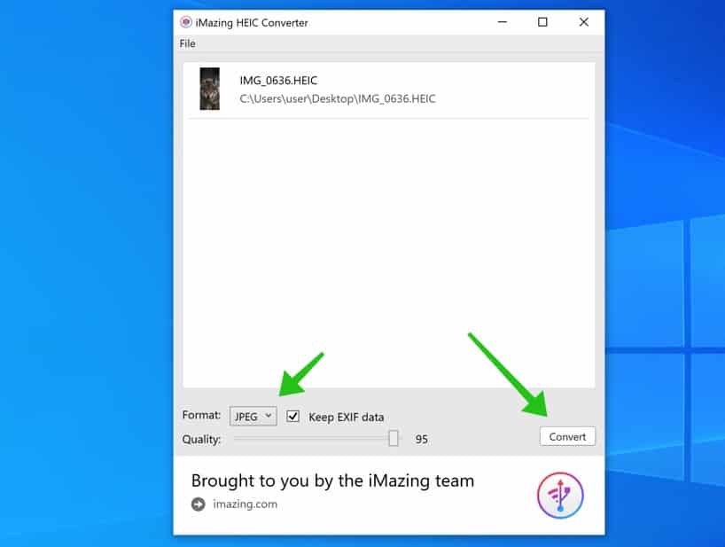 heic omzetten naar jpg of png in windows
