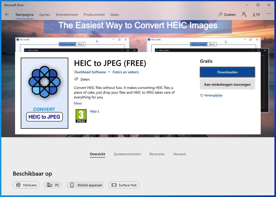 convert heic to jpg windows