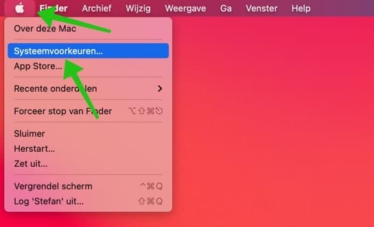 mac os big sur systeemvoorkeuren
