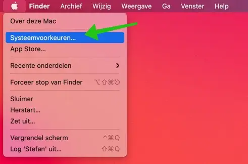 systeemvoorkeuren mac