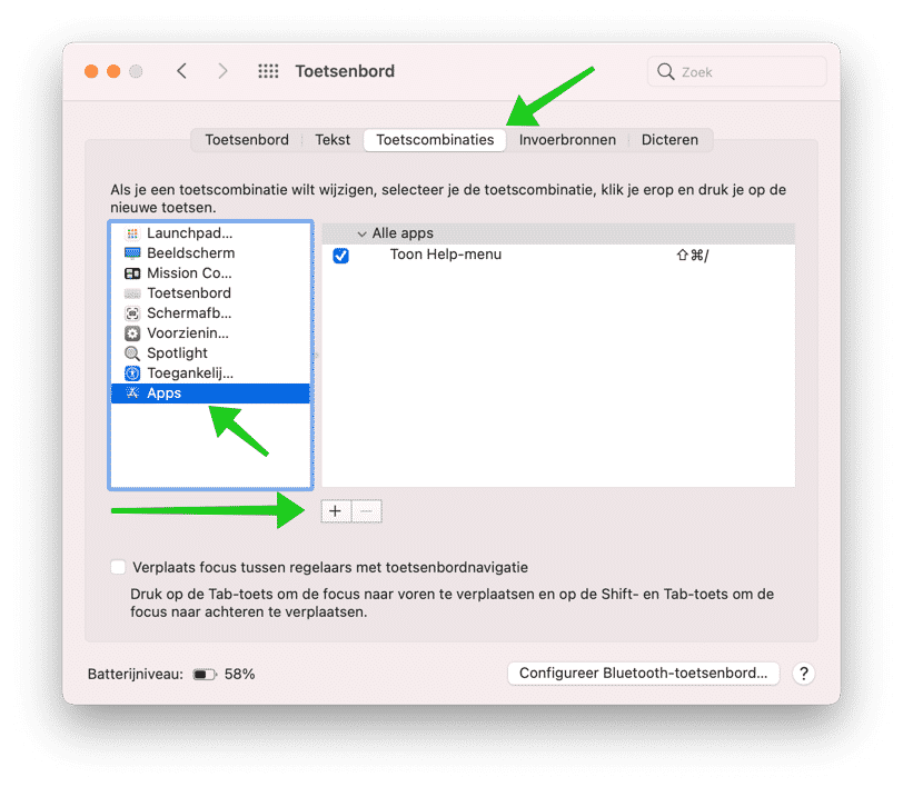 create key combination mac