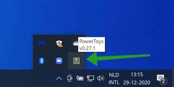 Powertoys in der Taskleiste