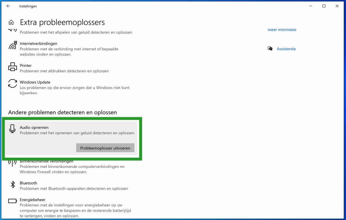 audio problemen oplossen in windows