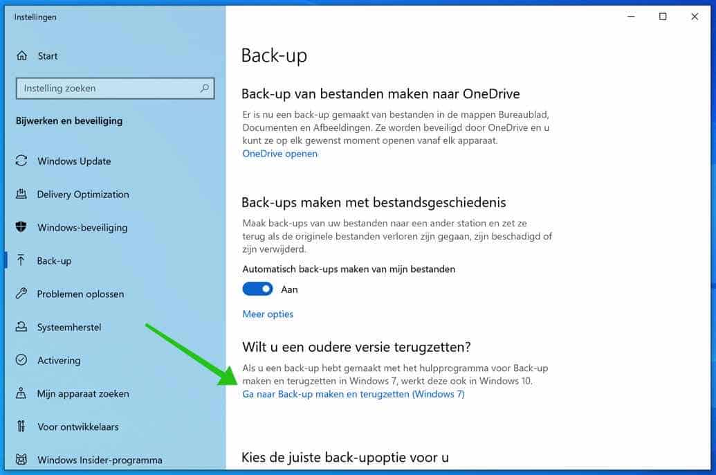 back-up maken en terugzetten windows