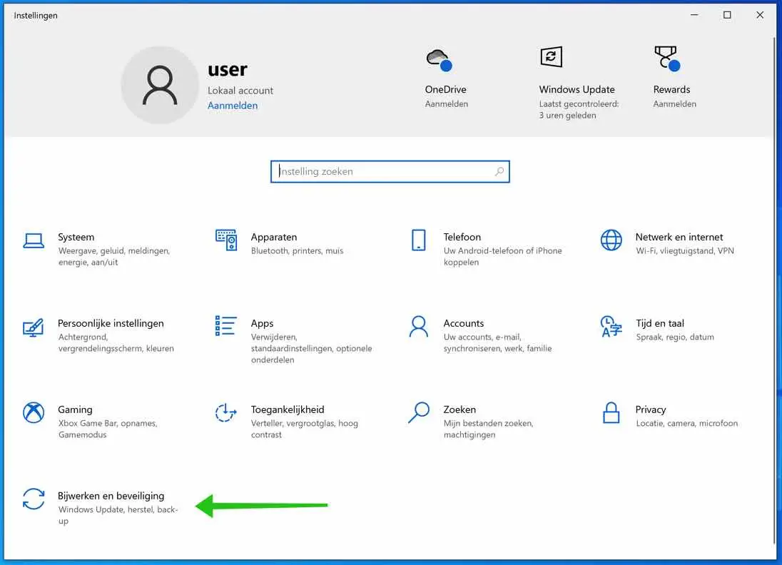 bijwerken en beveiligen windows updates