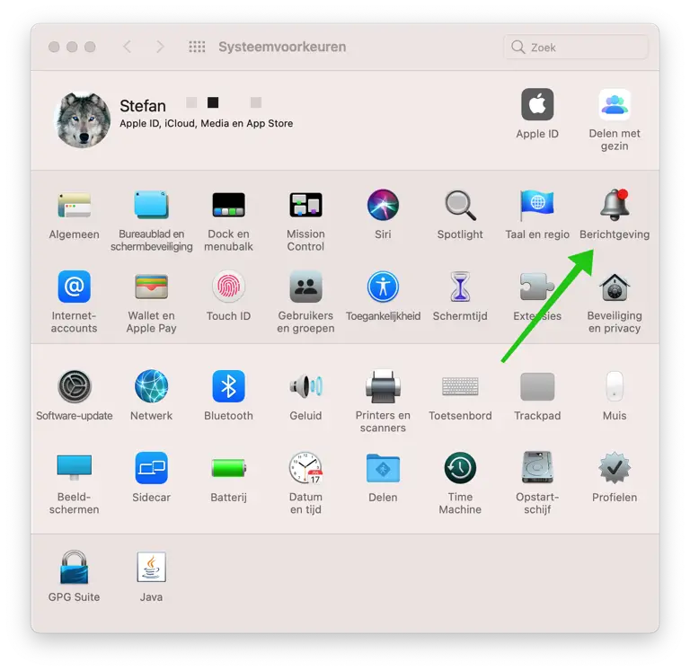 mac systeemvoorkeuren