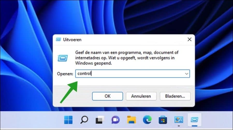 Configuratiescherm openen