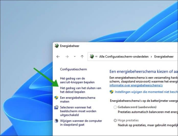 Plaats laptop niet in slaapstand bij dichtklappen (Instructie)
