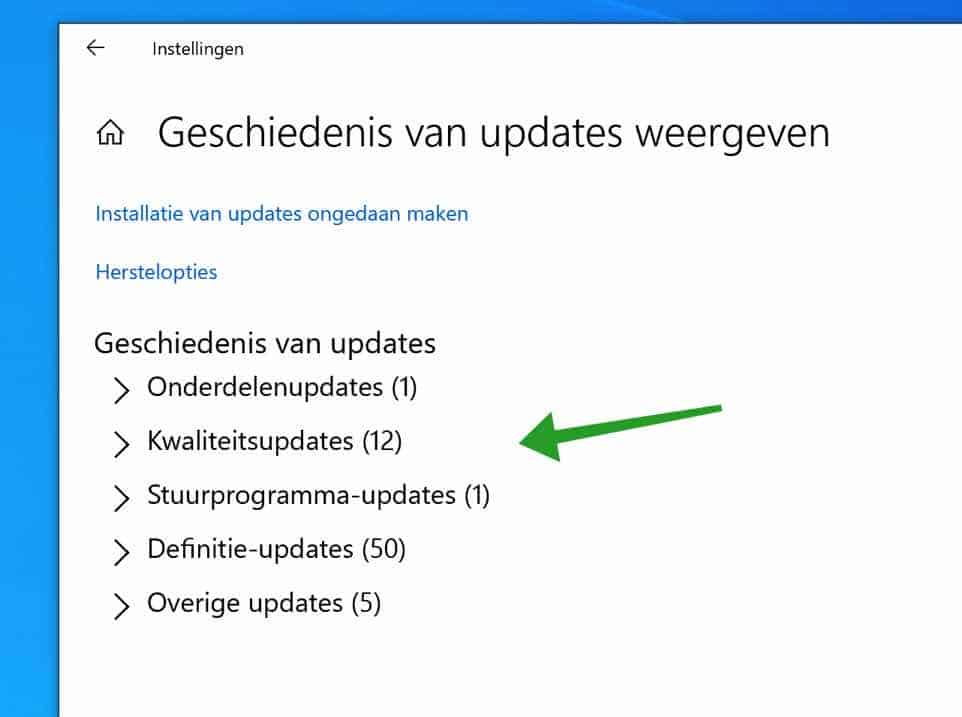 View Recently Installed Windows Updates (2 Ways)